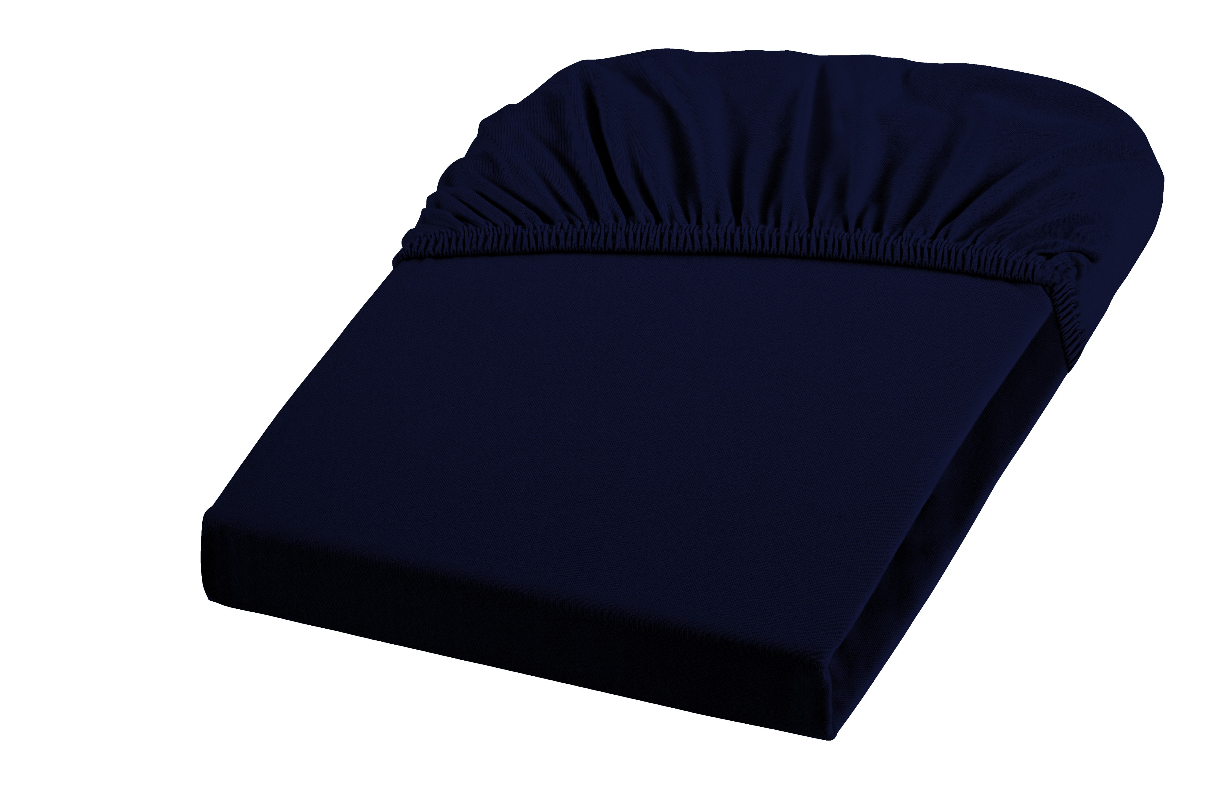 Fleuresse Jenny C 100x220 cm, Mako-Jersey-Spannlaken nachtblau