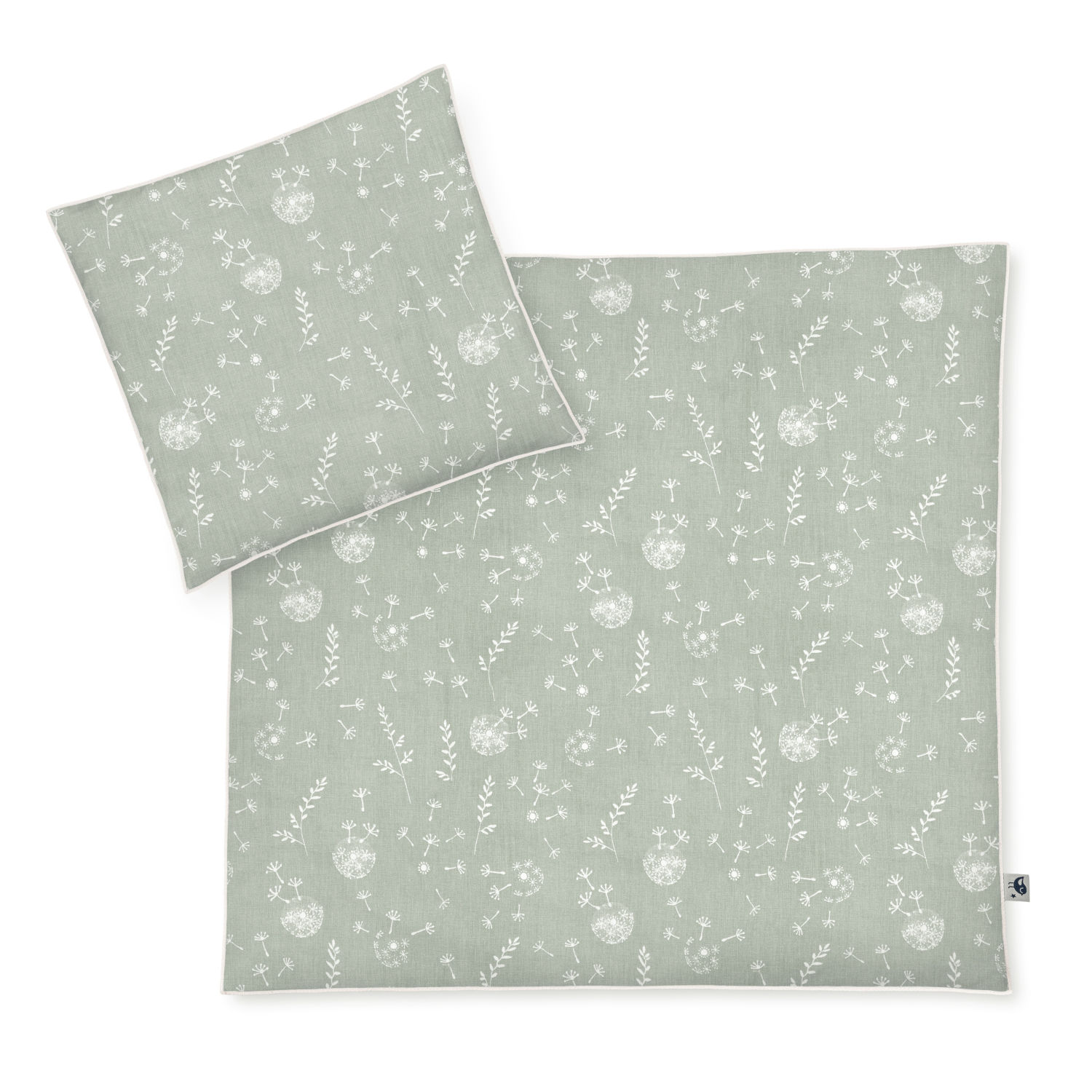 Zöllner Baby-Bettwäsche Organic Wildflowers 80x80 cm + 35x40 cm Bio-Baumwolle