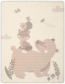 Biederlack Babydecke "Foxy & Friends", 75 x 100 cm