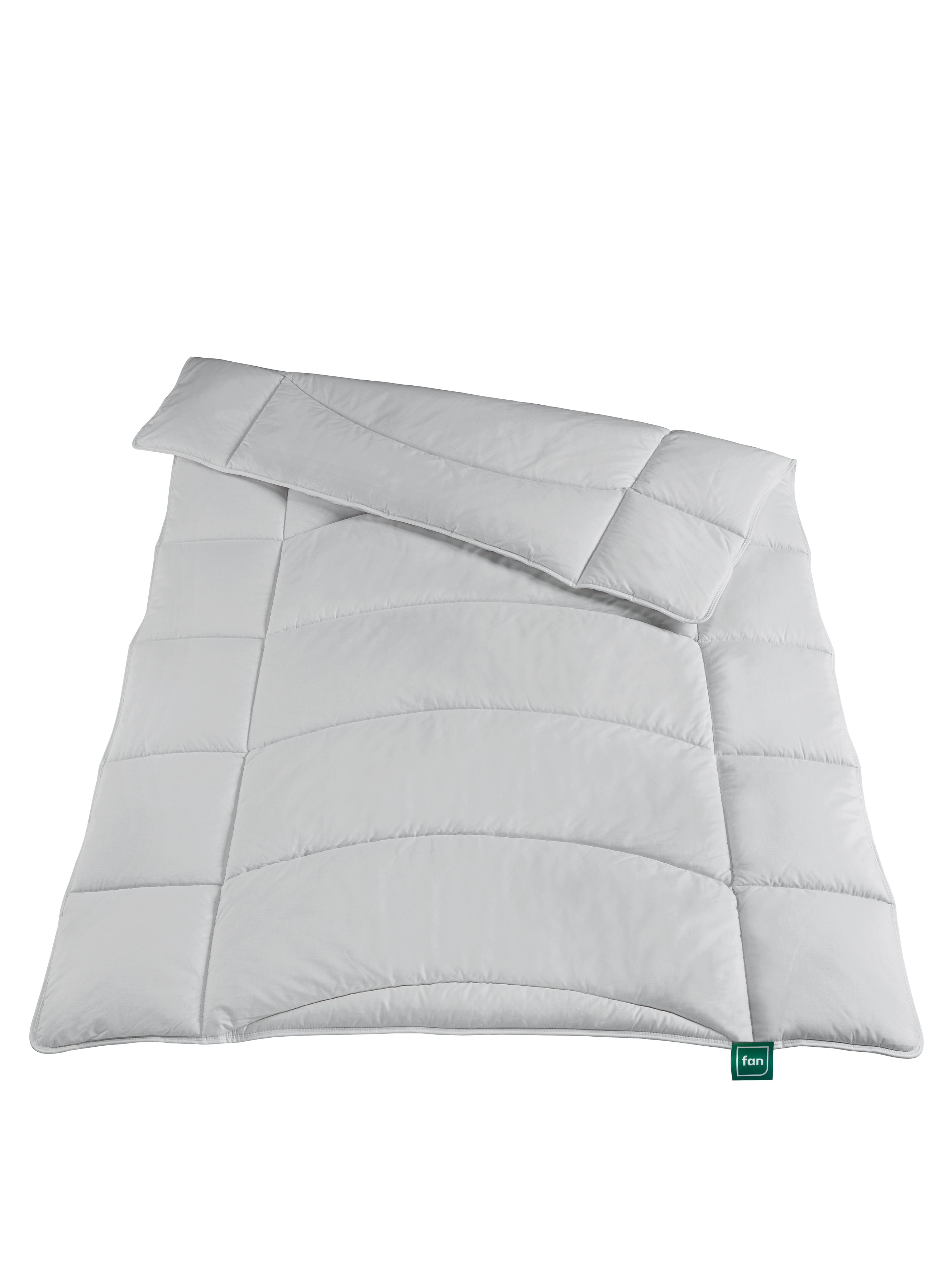 Alea by fan - Duo-Steppbett mit Hohlfaser Dacron® Aktivkohle-Füllung, 200 x 200 cm