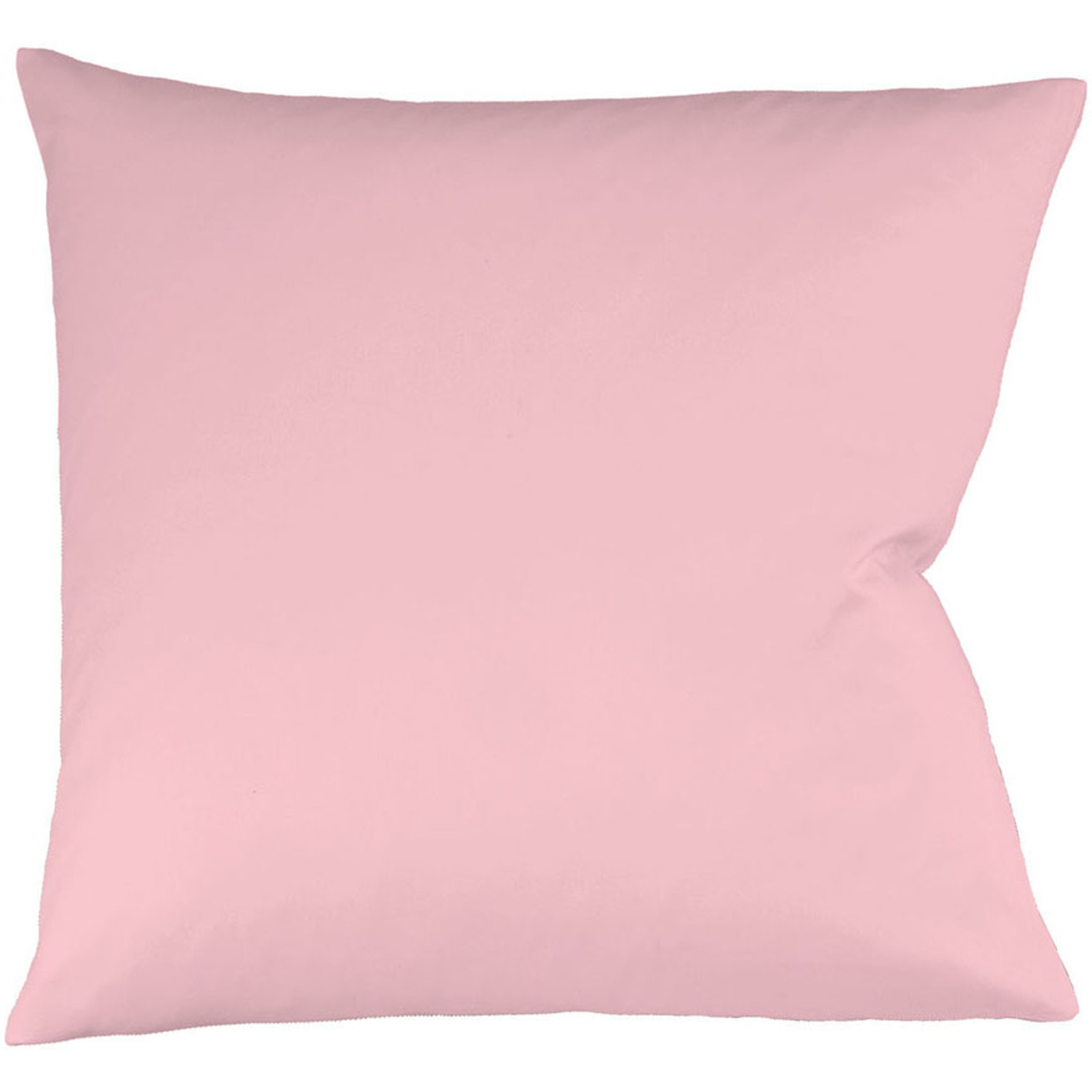 Fleuresse Interlock-Jersey-Kissenbezug uni colours rose 4040