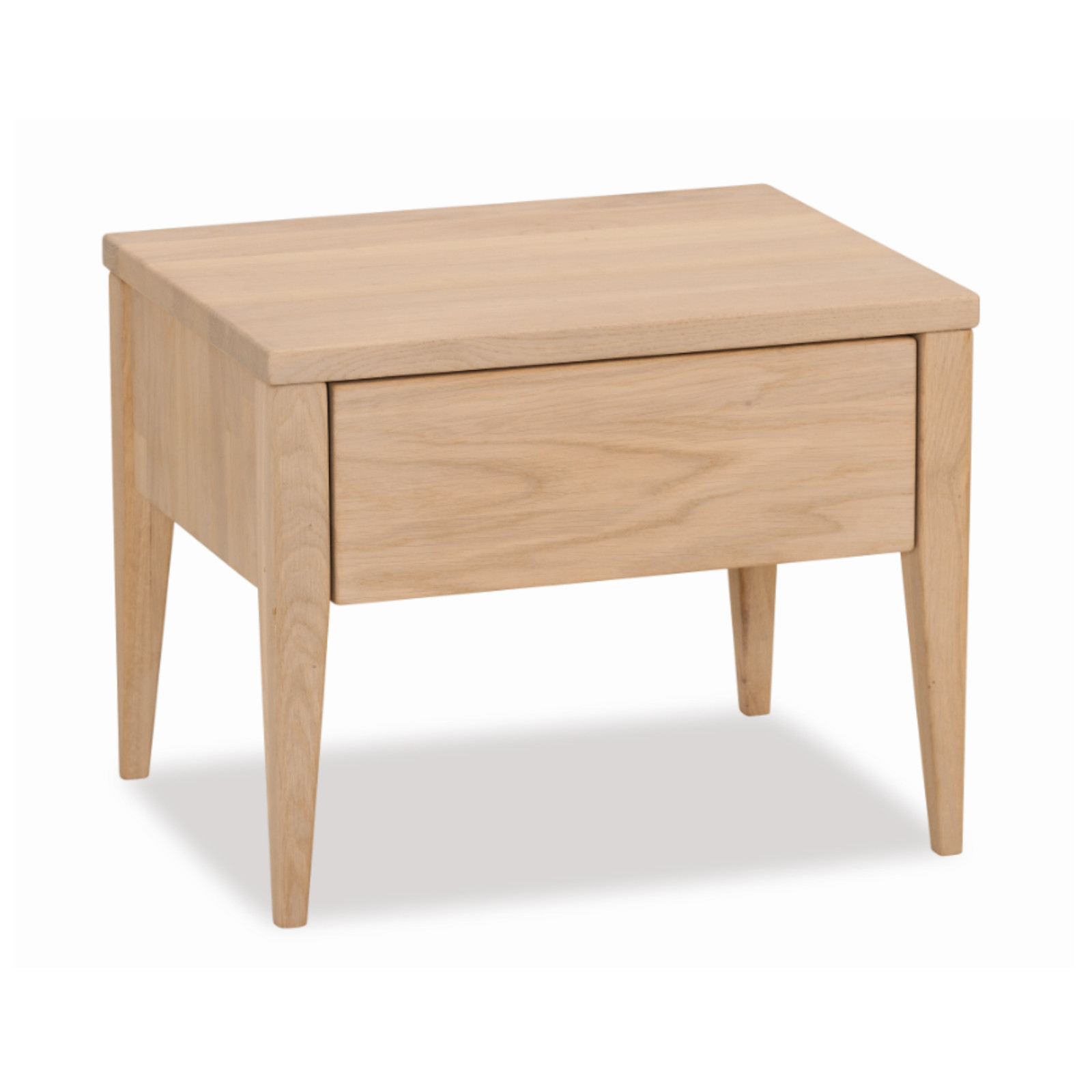 Dico Massivholz Wildeiche Nachttisch  Zaira 460.00NT durchgehende Lamelle