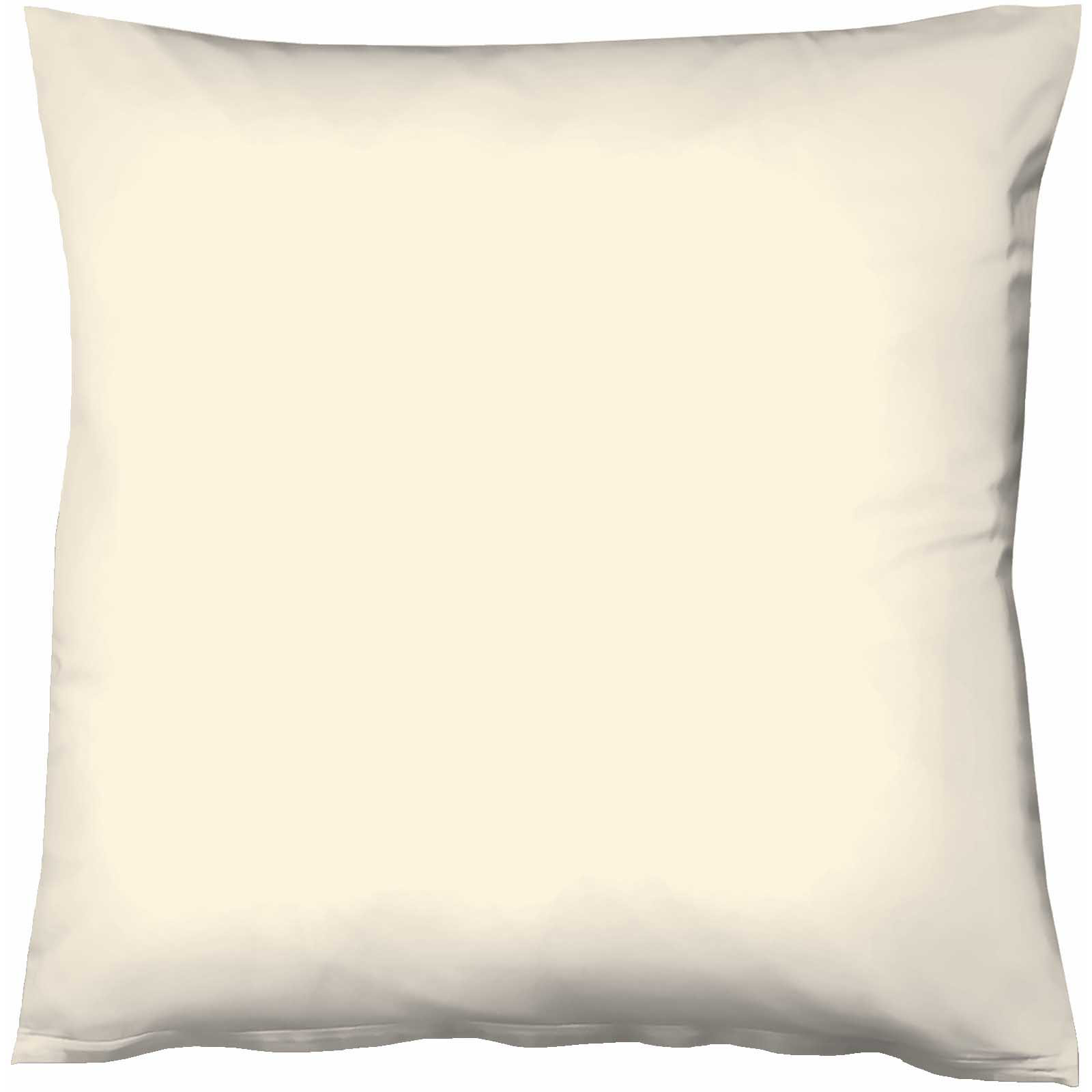 Fleuresse Mako-Satin-Kissenbezug uni colours creme 2610