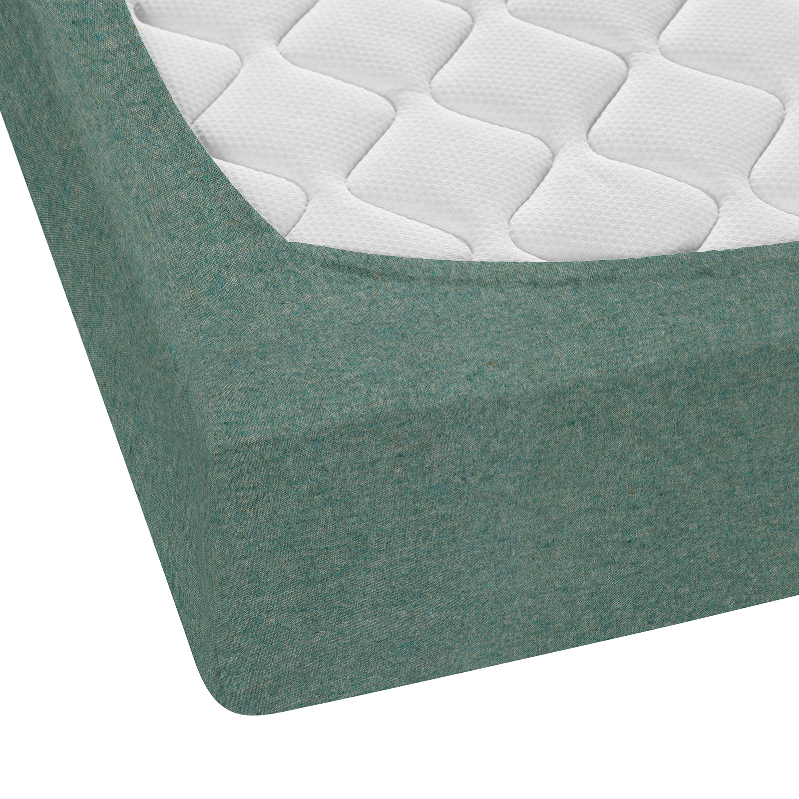 Biberna Spannbetttuch fichte 180x200 cm-200x200 cm, Biber Melange uni