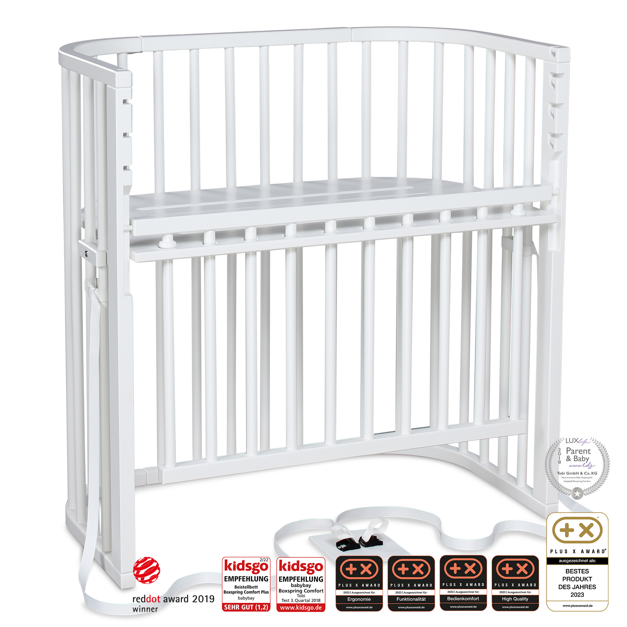 babybay Boxspring comfort plus weiß lackiert