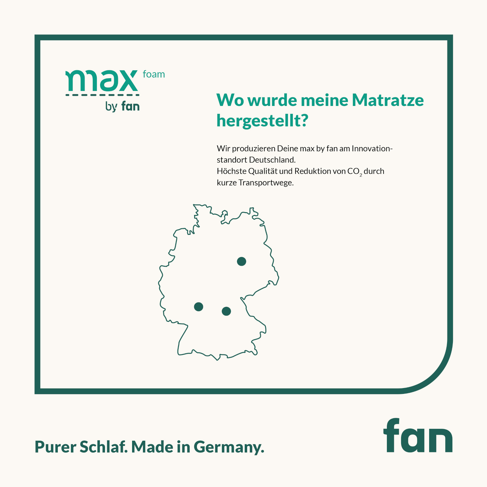fan max Foam 90x200 cm Komfortschaum-Matratze (nicht mehr originalverpackt/Ausstellungsstück)