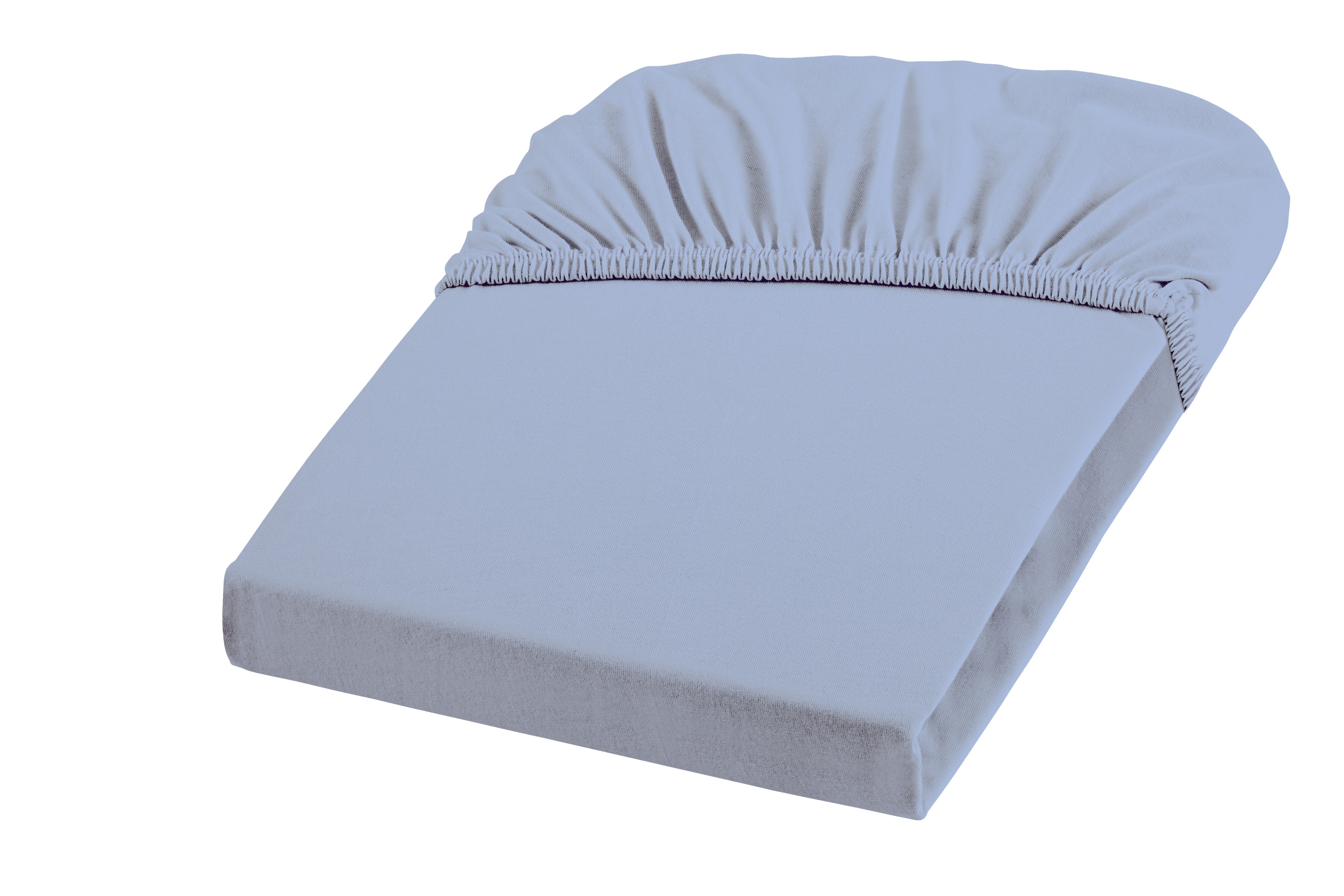 Fleuresse Jenny C 120x200 cm, Mako-Jersey-Spannlaken bleu