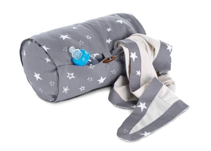 Theraline - Stillrolle Plus, inkl. Blick- und Sonnenschutz 151 Sternenhimmel/Kieselgrau