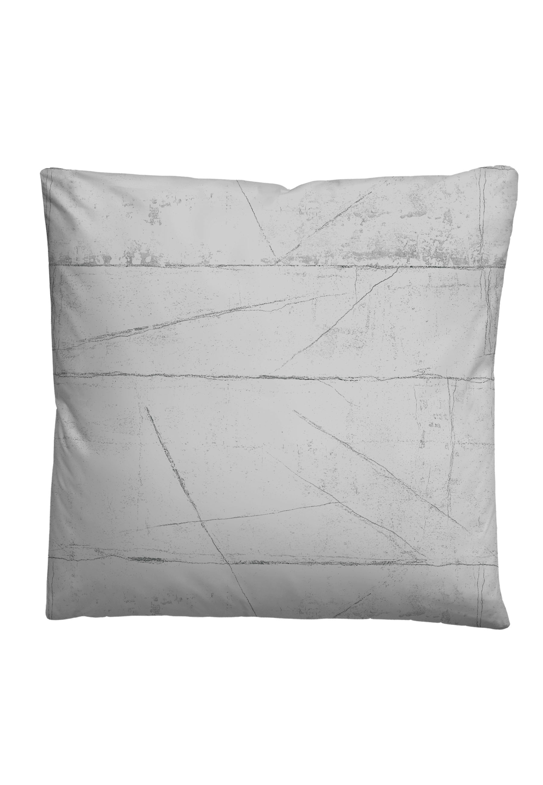 Biberna Baumwoll-Satin Bettwäsche 135 x 200 cm + 80 x 80 cm, sturmgrau