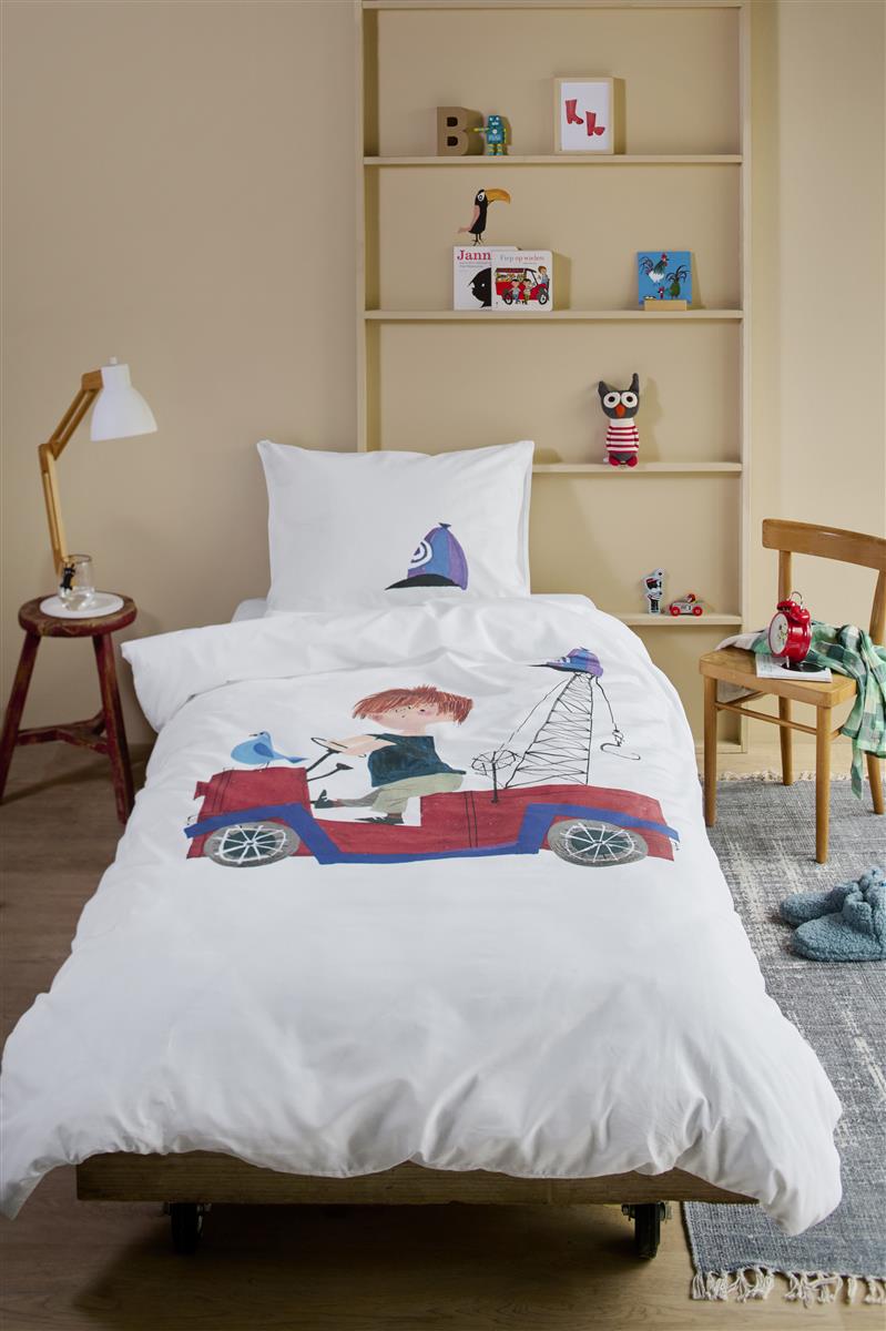 Bettwäsche Fiep Rondjes Rijden Multi 100 x 135 cm