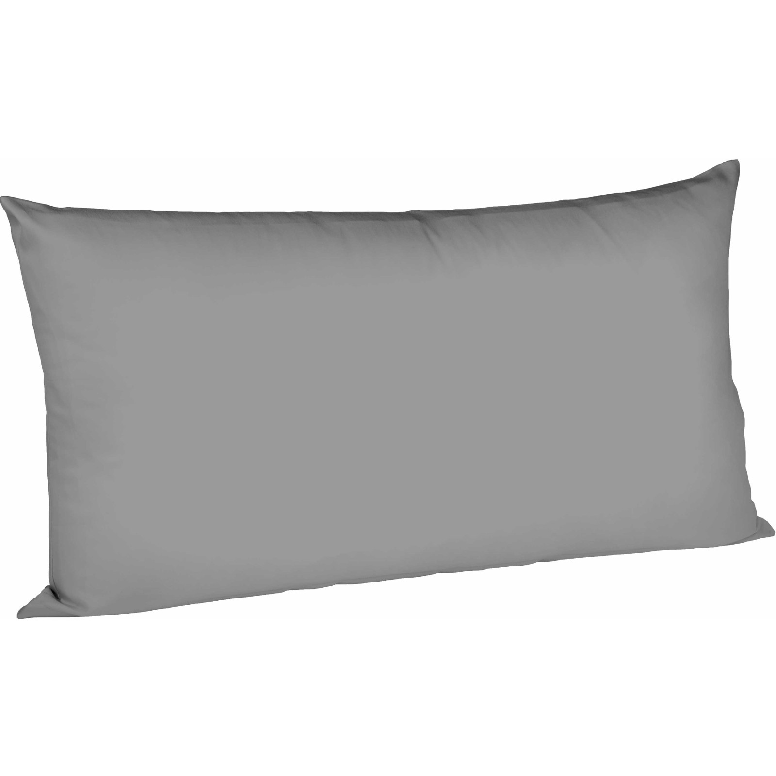 Fleuresse Mako-Satin-Kissenbezug uni colours steingrau 9039