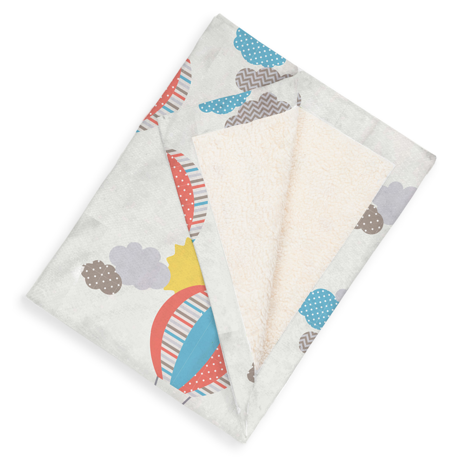 Kindertraum Kinder-Kuscheldecke Ballonleuchten, Größe 75x100 cm