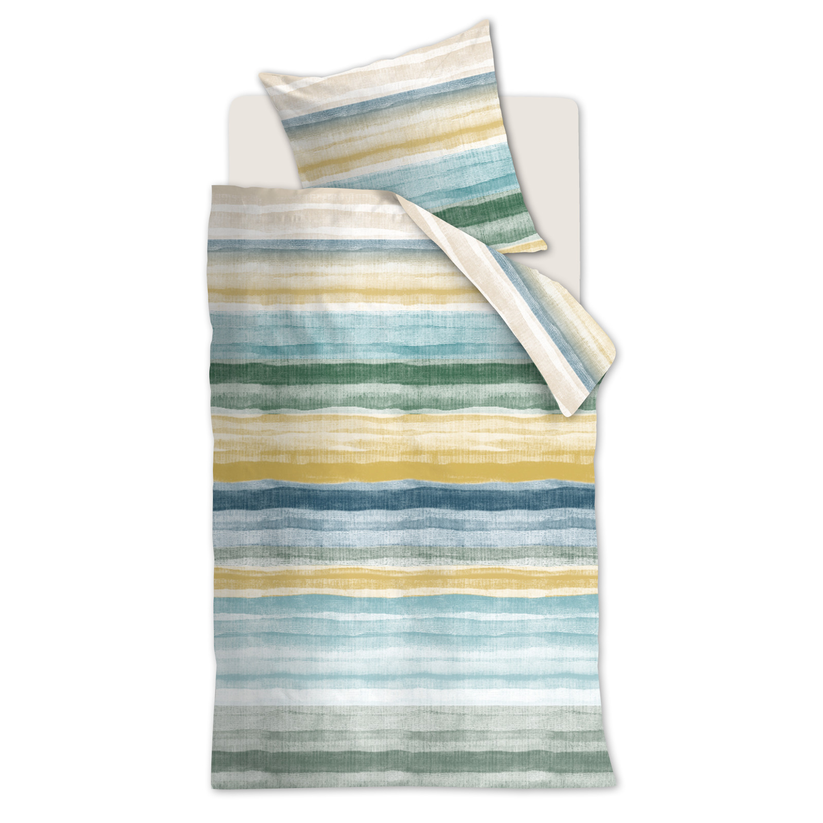 beddinghouse Bettwäsche Colour Palette  Größe 135x200/80x80 cm, blue green