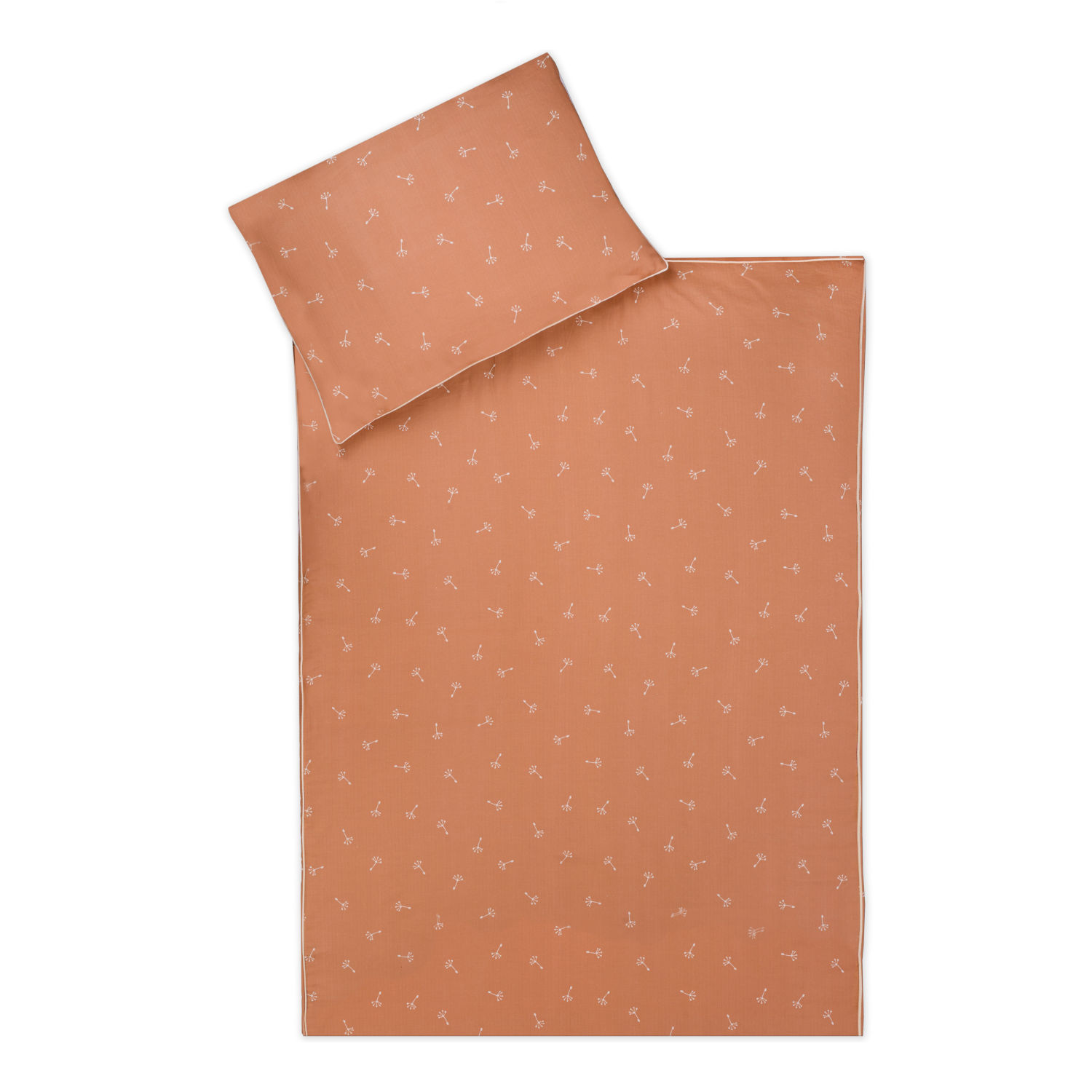 Zöllner Kinder-Bettwäsche Organic Flowery 100x135 cm + 40x60 cm Bio-Baumwolle