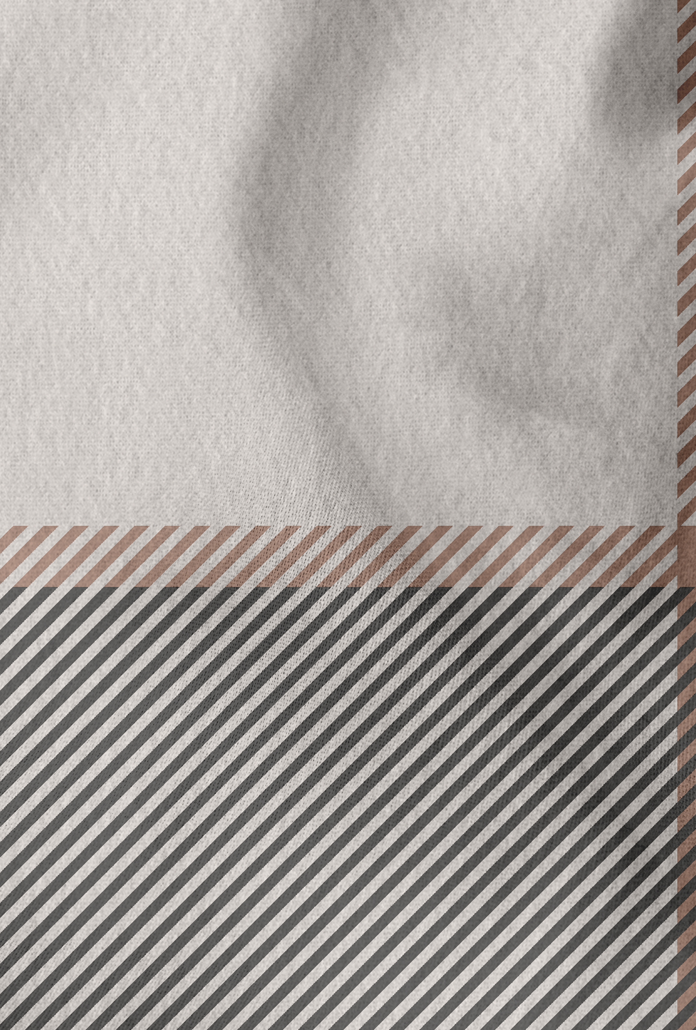 Castell Feinbiber Bettwäsche Karo groß 155x220 cm - taupe
