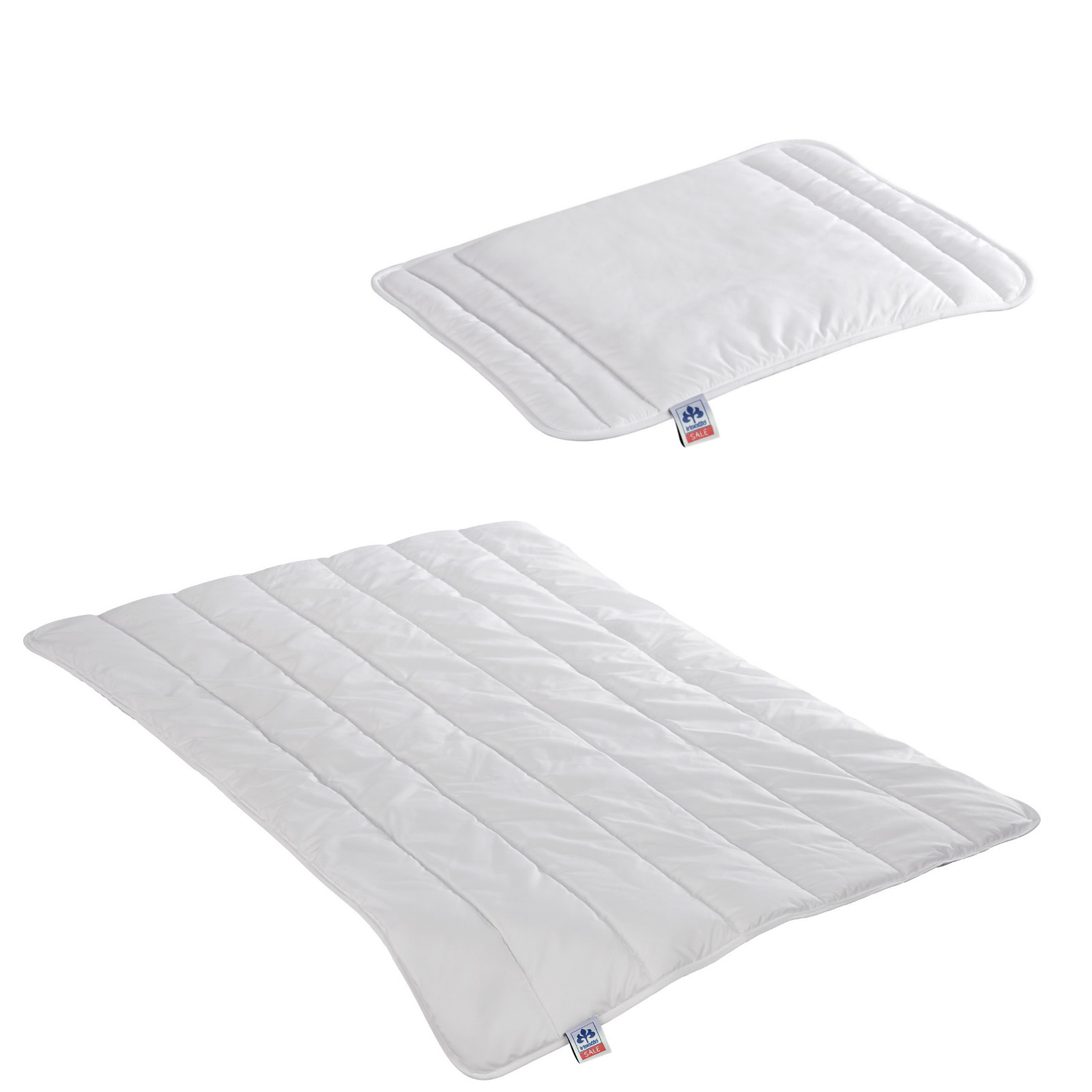 IRISETTE Kinderbettenset Tommi und Annika- Monosteppbett Größe 100x135 cm + Flachkissen Größe 40x60 cm