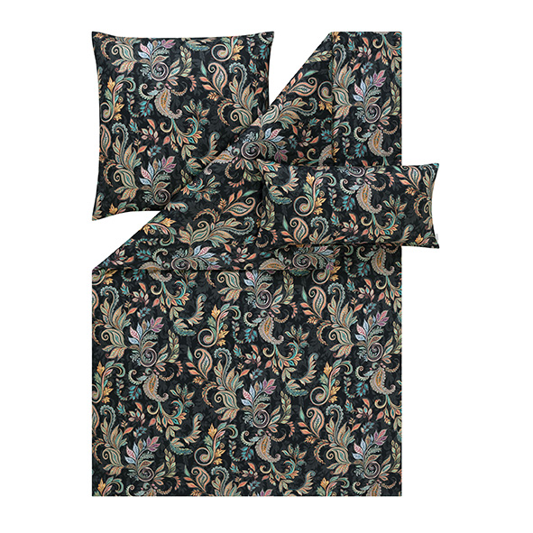Estella Regina multicolor 155x220 cm, Mako-Satin-Bettwäsche