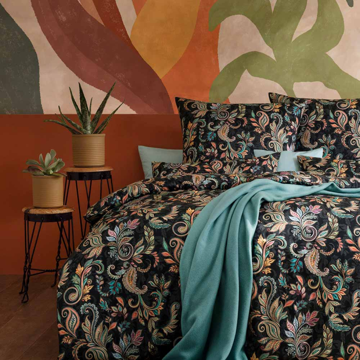Estella Regina multicolor 135x200 cm, Mako-Satin-Bettwäsche