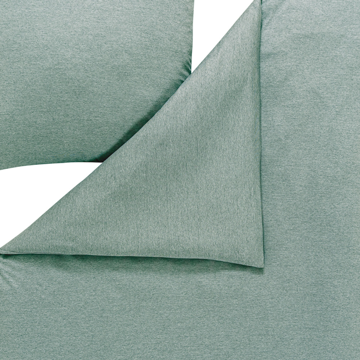 Estella Takoma mint 135x200 cm, Mako-Interlock-Jersey-Bettwäsche