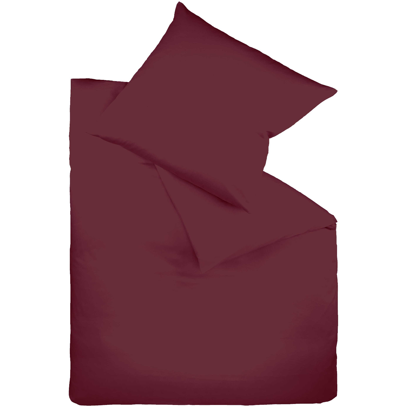 Fleuresse Mako-Satin-Bettwäsche Colours, Größe 240x220 cm, pflaume