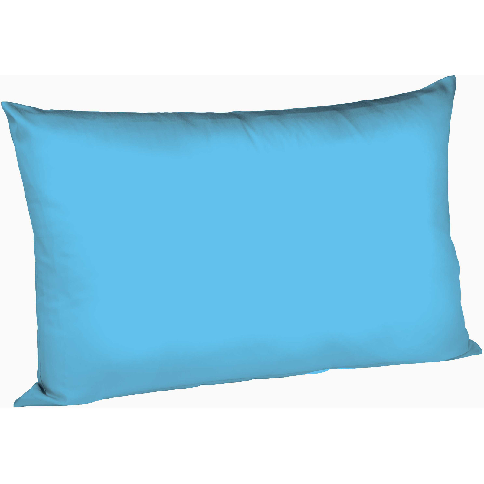 Fleuresse Mako-Satin-Kissenbezug uni colours meeresblau 6072