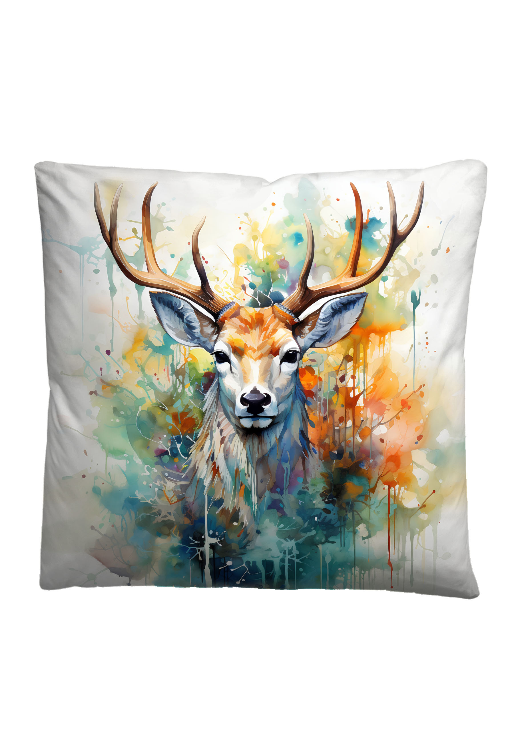 Biberna Renforcé Bettwäsche Hirsch, Größe 1x 155x220 cm + 1x 80x80 cm, natur
