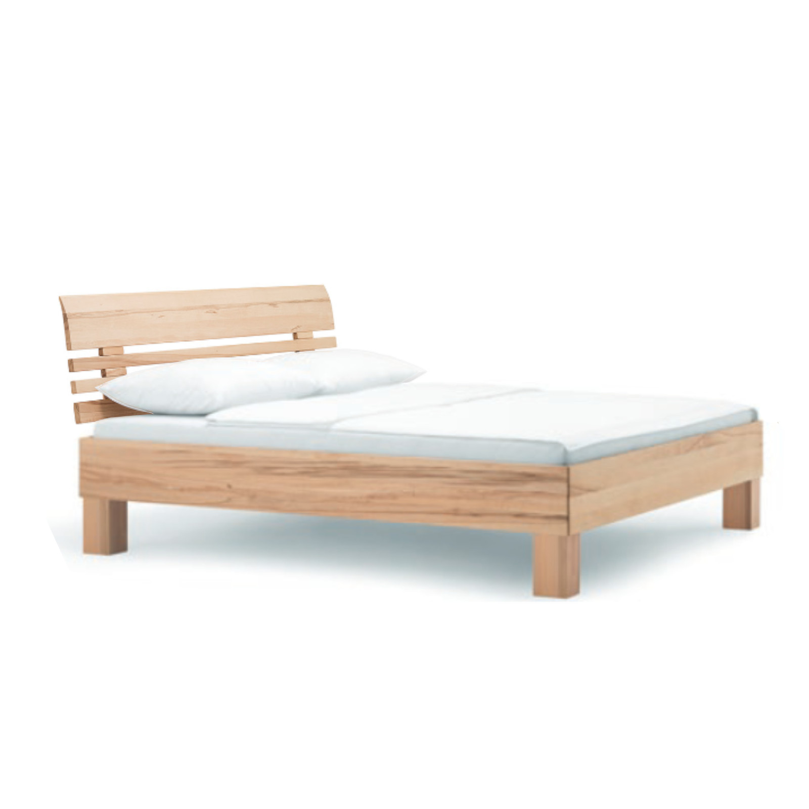 Dico Wildeiche Massivholz Bettrahmen Cloud incl. Kopfteil 333.44, Komforthöhe