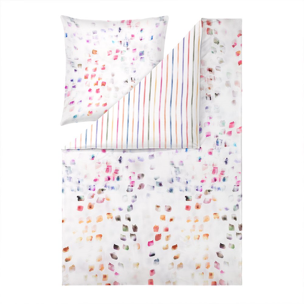 Estella Mako-Satin-Impulse Bettwäsche Audrey, 135x200/80x80 cm, multicolor