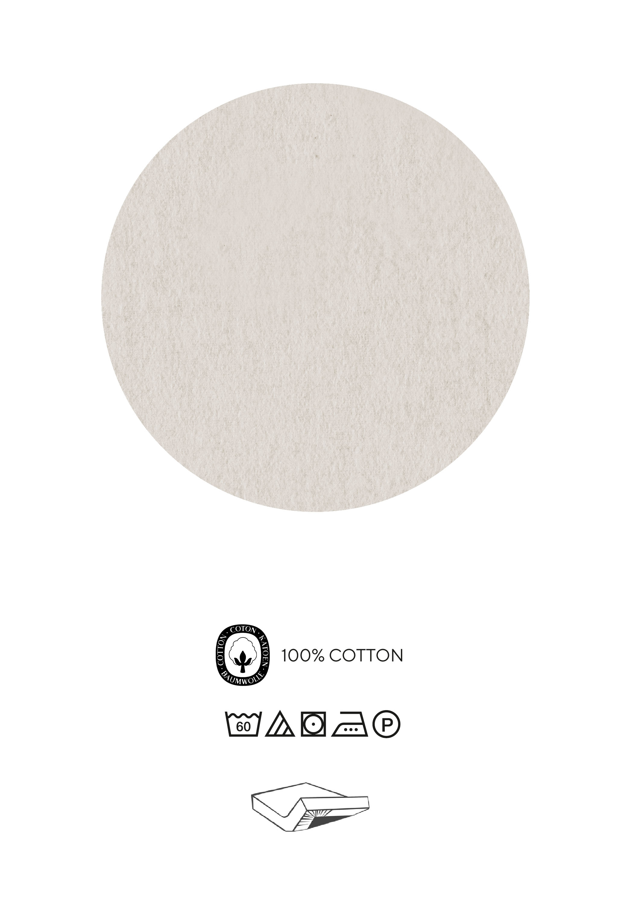 Biberna Spannbetttuch kitt 90x190 cm - 100x200 cm, Biber Melange uni