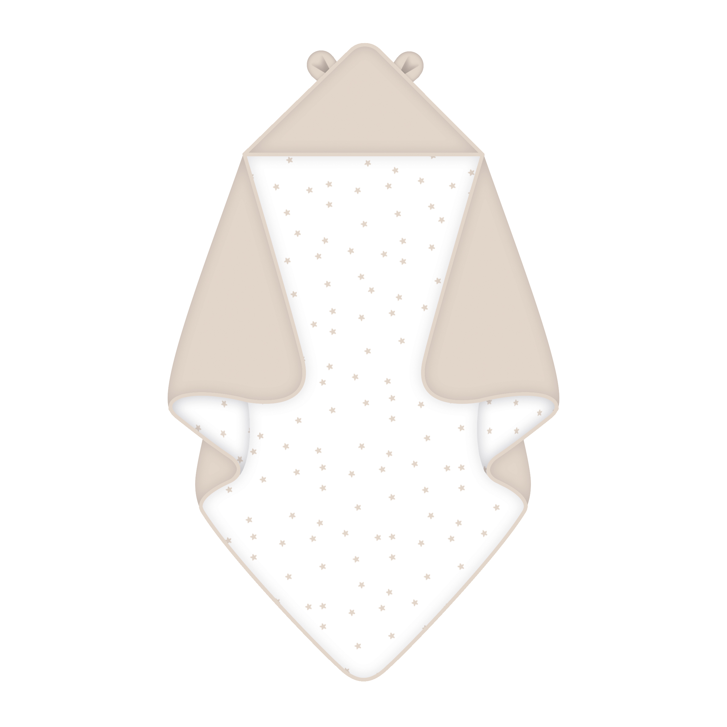 babybest Kapuzendecke – Little Bear, Größe 80x80 cm