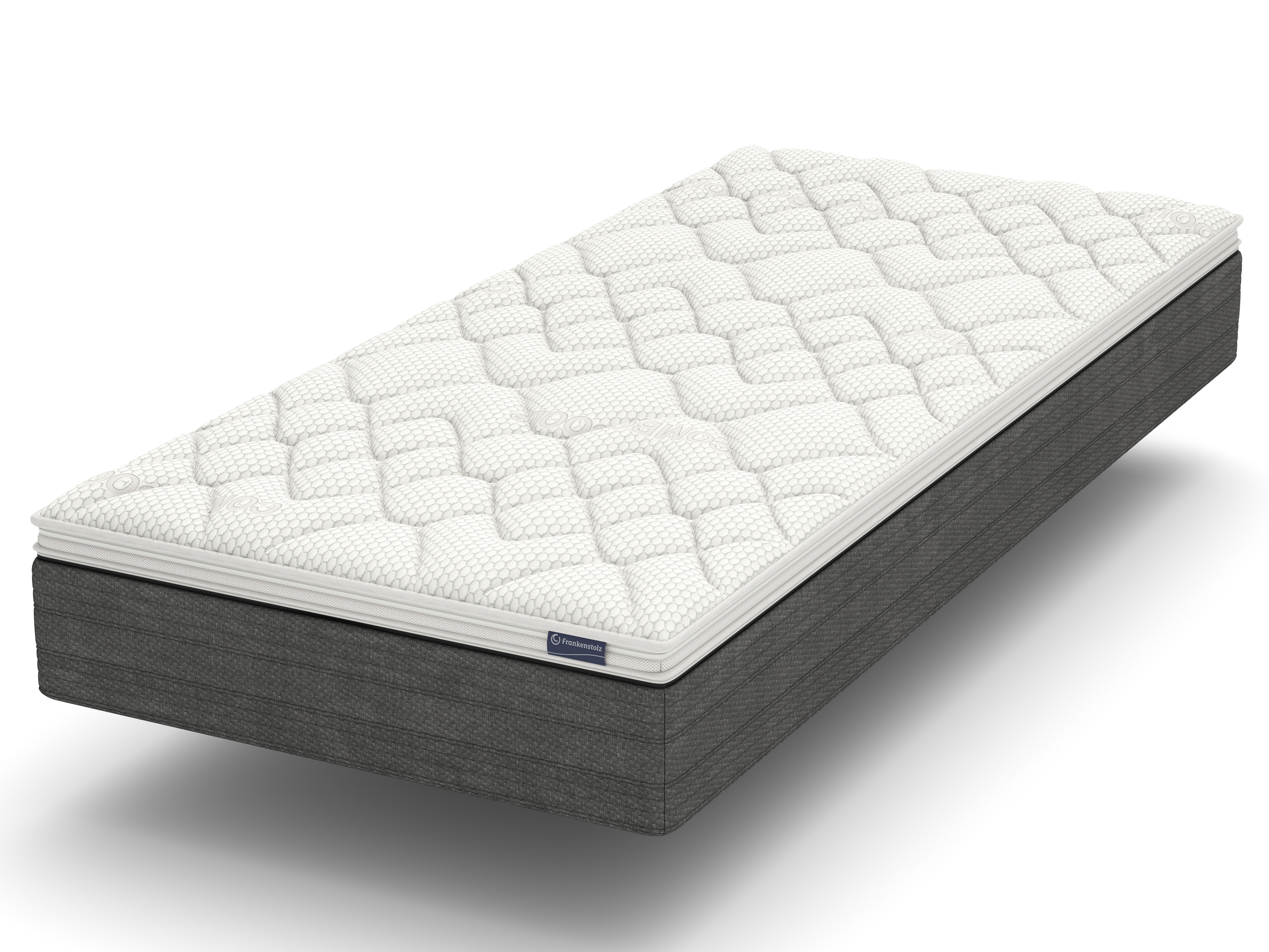 Frankenstolz Thermo Balance T - 100x200 cm H2, 7-Zonen Matratze mit abnehmbarem Topper