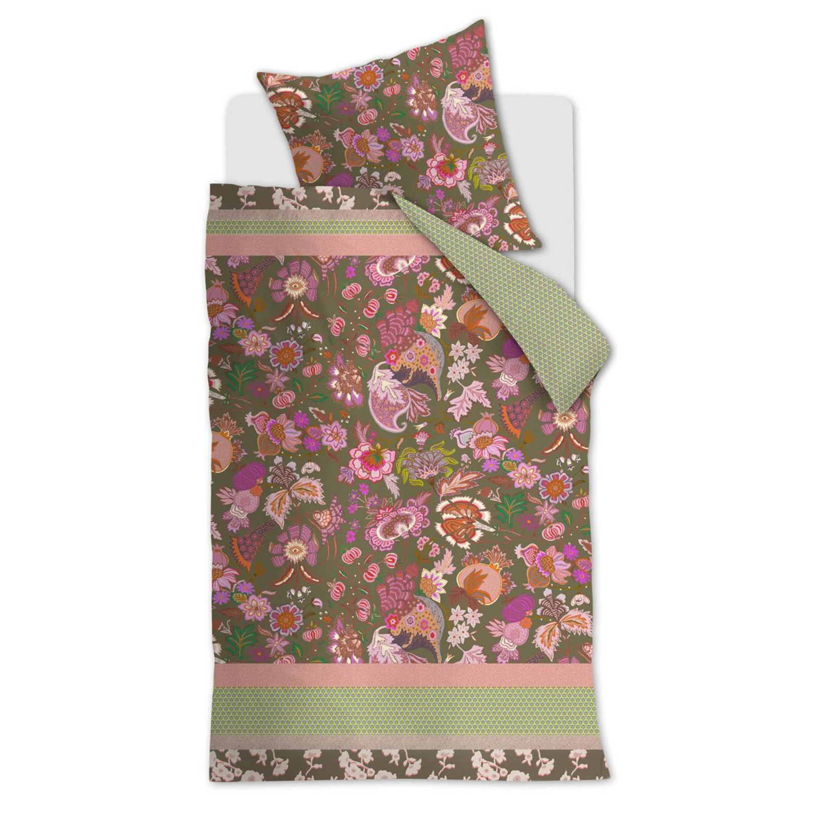 Oilily Bettwäsche Amelie Sits, Größe 135x200/80x80 cm, mix green