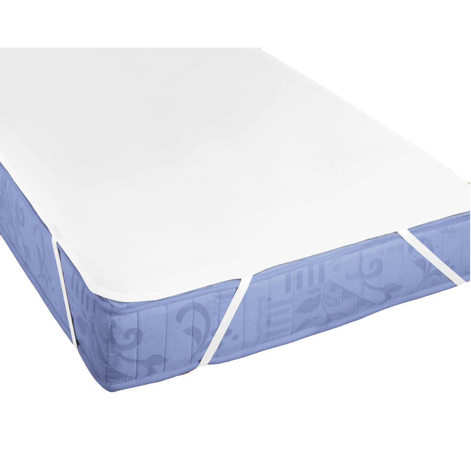 Biberna Molton Matratzenschutzauflage Premium mit Silberausrüstung Größe  100x200 cm weiß