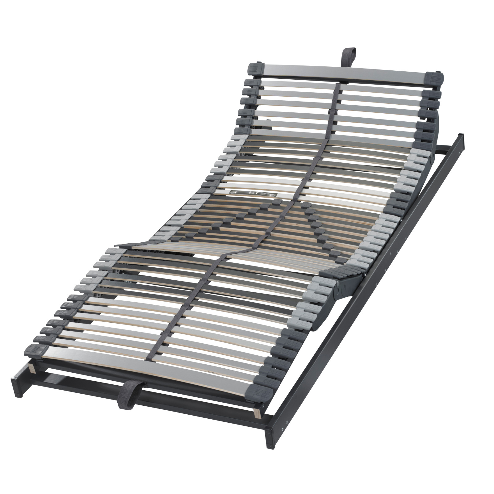 Badenia Federholzrahmen Trio 44 EL- mittels Handschalter motorisch verstellbar 7 Zonen Lattenrost Größe 100x220 cm