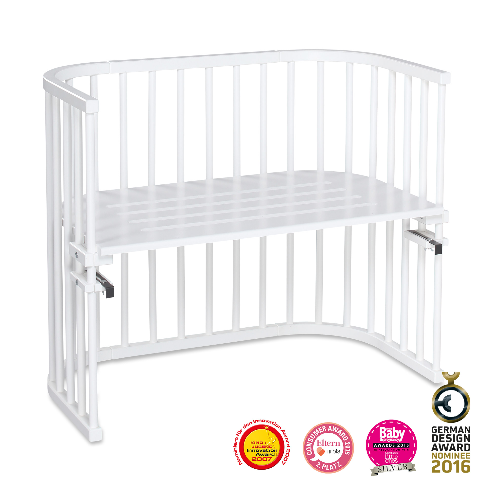 babybay Maxi Beistellbett weiß lackiert