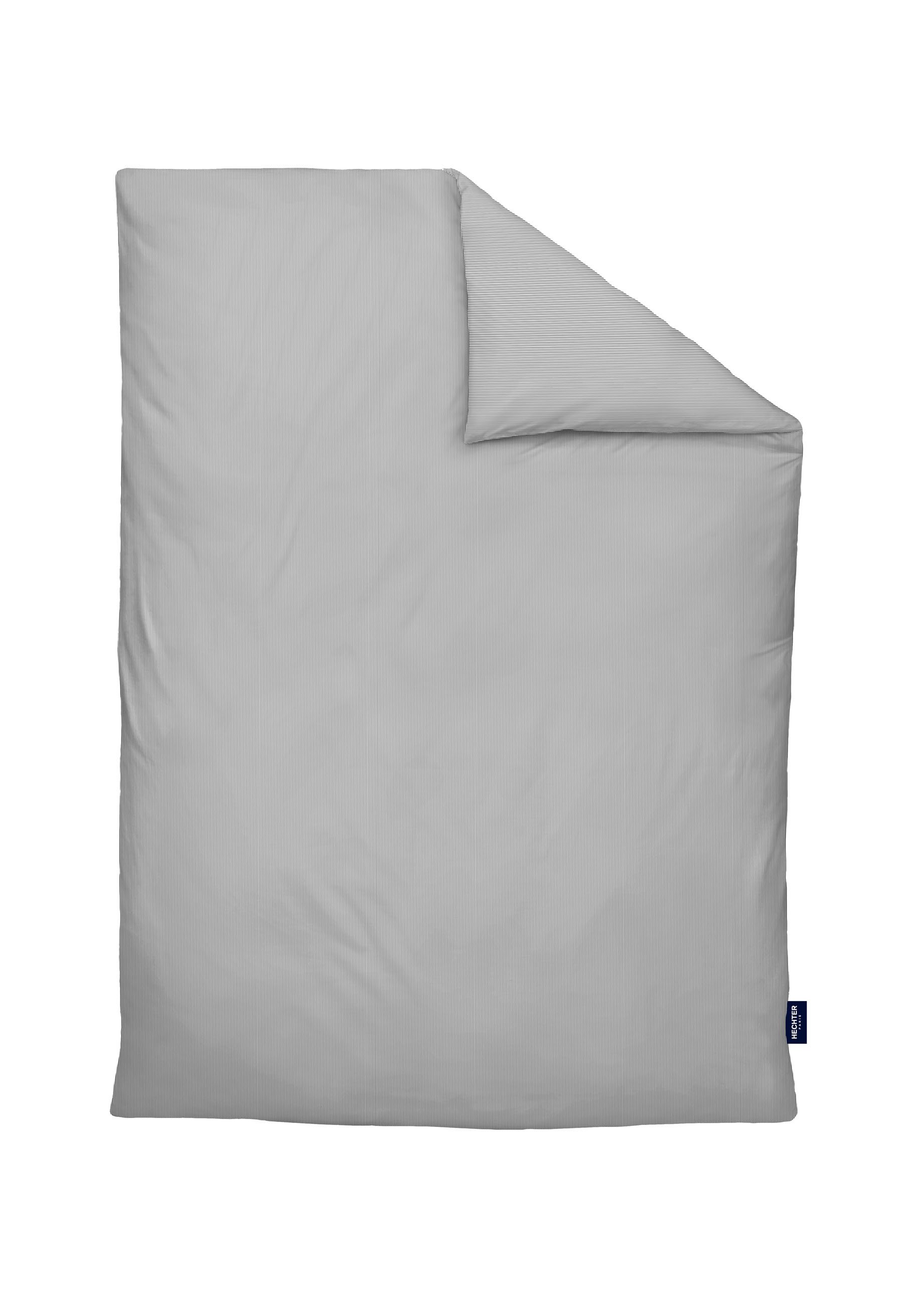 Biberna Satin 155 x 220 cm + 80 x 80 cm, silber/grau