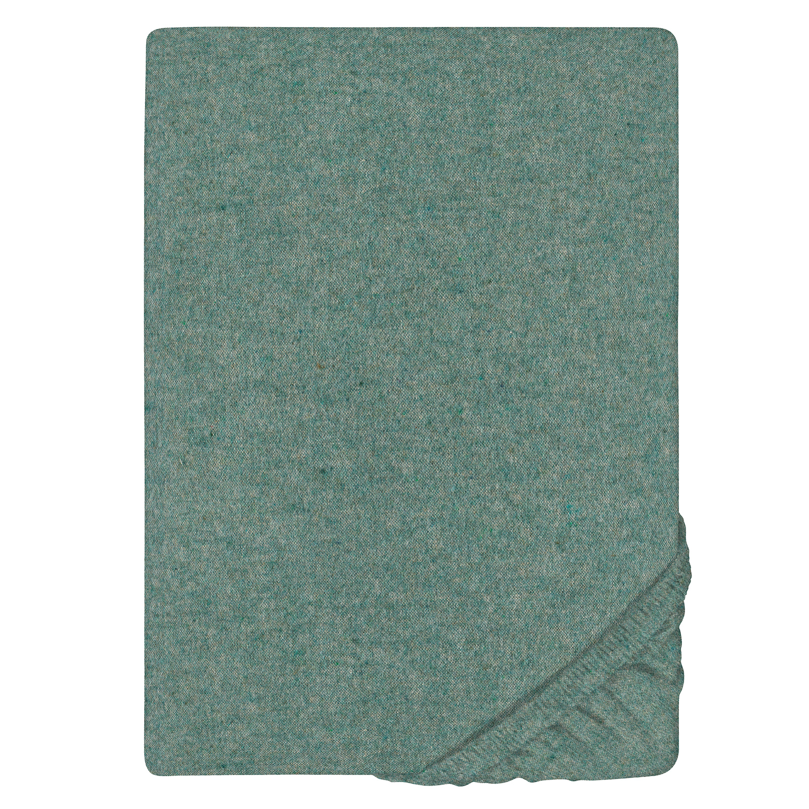 Biberna Biber-Spannbetttuch Melange uni, Größe 1x 90x190 cm - 100x200 cm, fichte