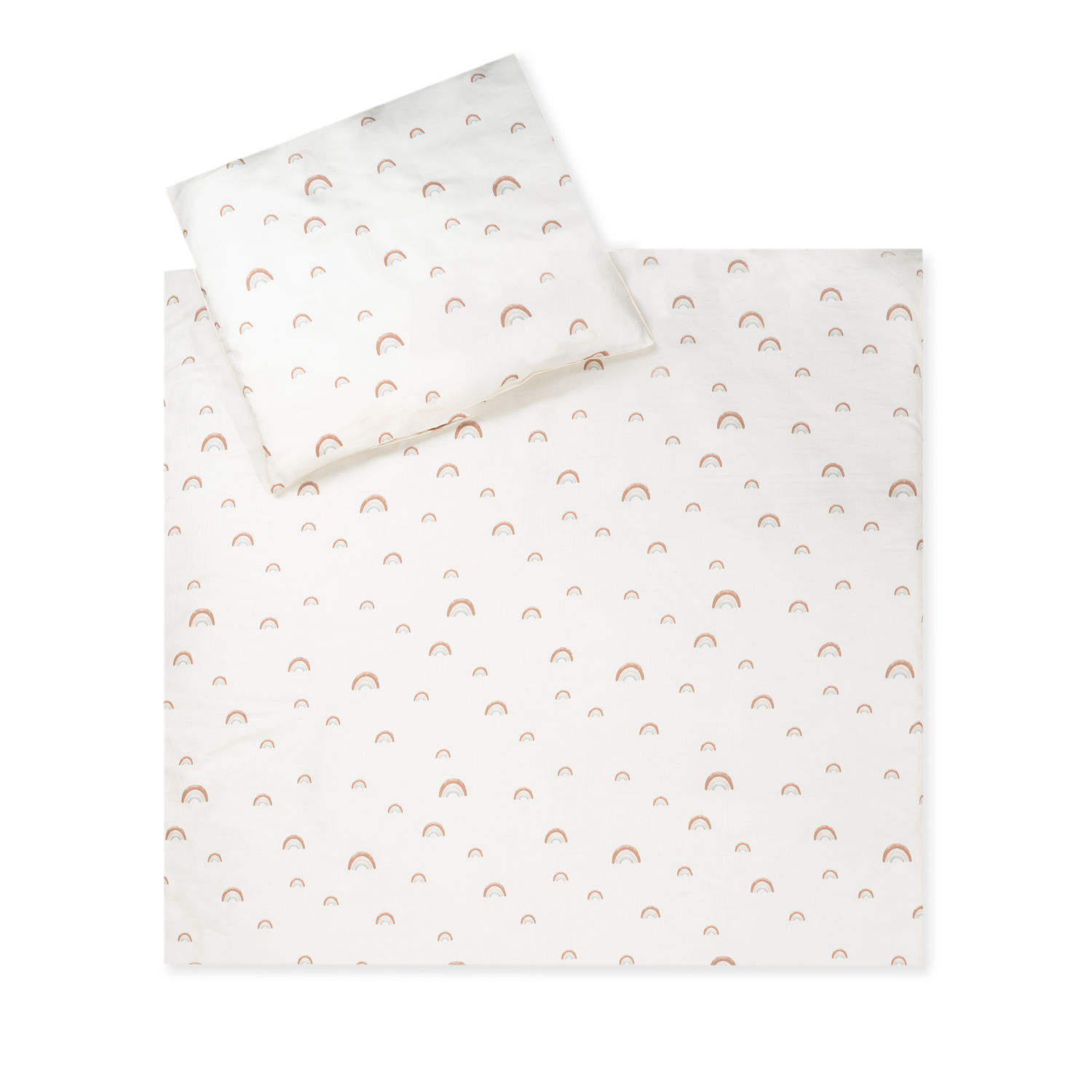 Zöllner Baby-Bettwäsche Organic Rainbow 80x80 cm + 35x40 cm Bio-Baumwolle