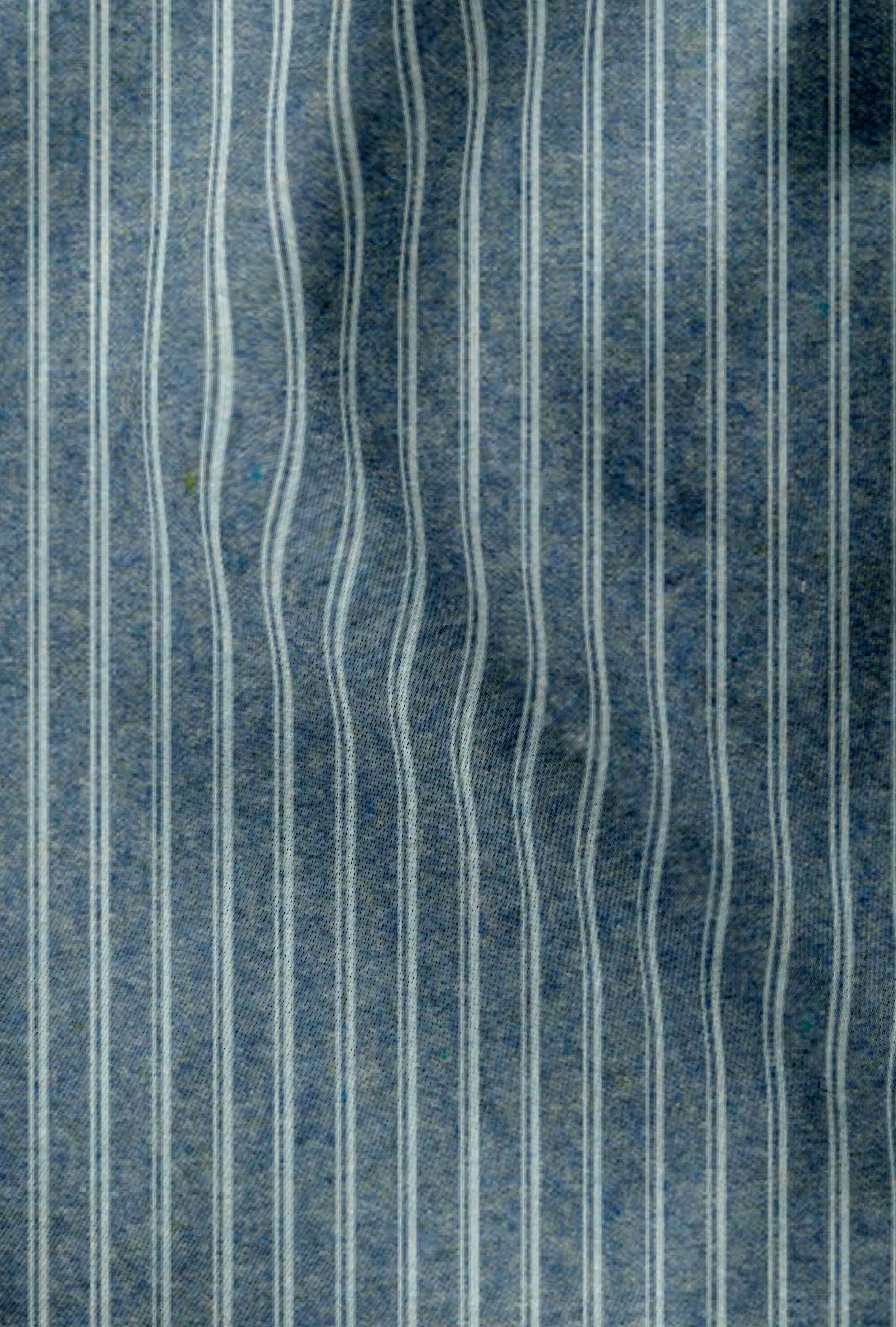 Biberna Wendebettwäsche blau 155x220 cm, Melange-Flanell-Bettwäsche