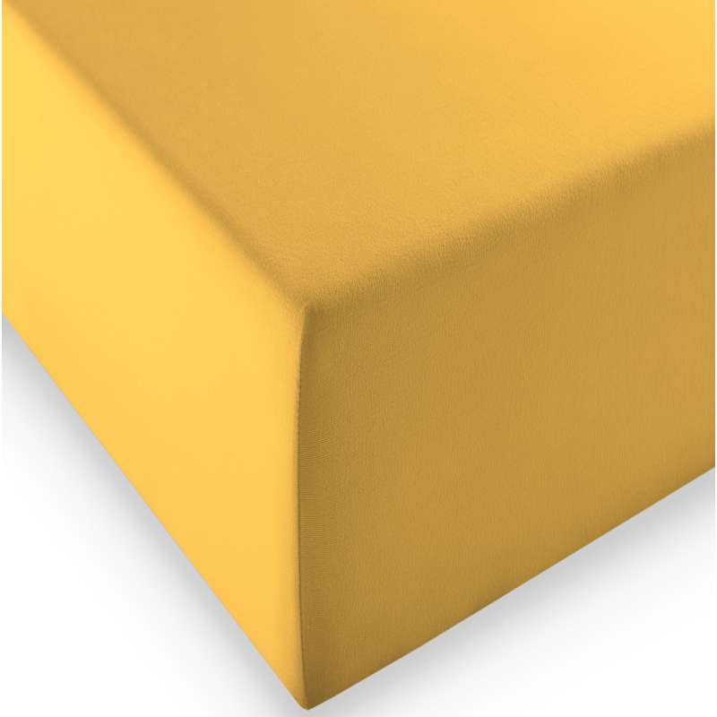 Fleuresse Boxspring- und Wasserbetten Jersey-Spannlaken comfort XL 2349 sonne