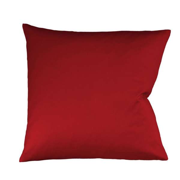Fleuresse Mako-Satin-Kissenbezug uni colours 4580 bordeaux Größe 40x40 cm