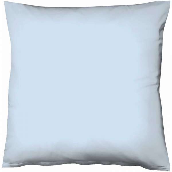 Fleuresse Mako-Satin-Kissenbezug uni colours 6056 bleu Größe 80x80 cm