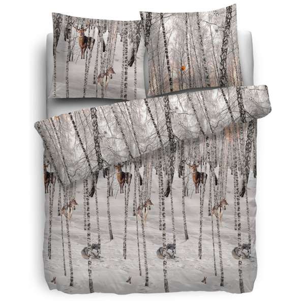 HnL Flanell Bettwäsche Voss 155x220 cm multi