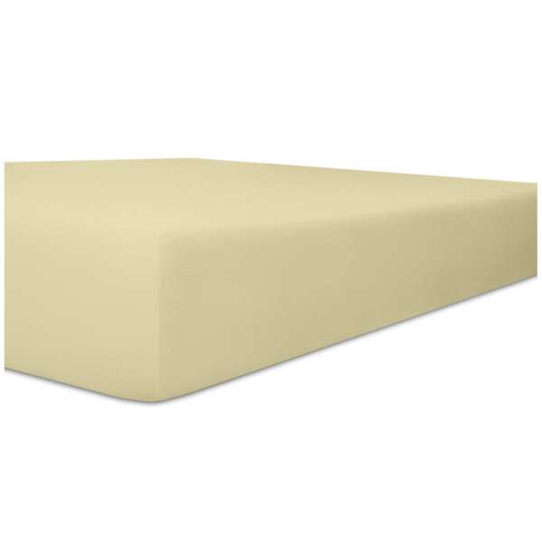 Kneer Exclusiv Stretch Spannbetttuch für hohe Matratzen & Wasserbetten Qualität 93 Farbe natur