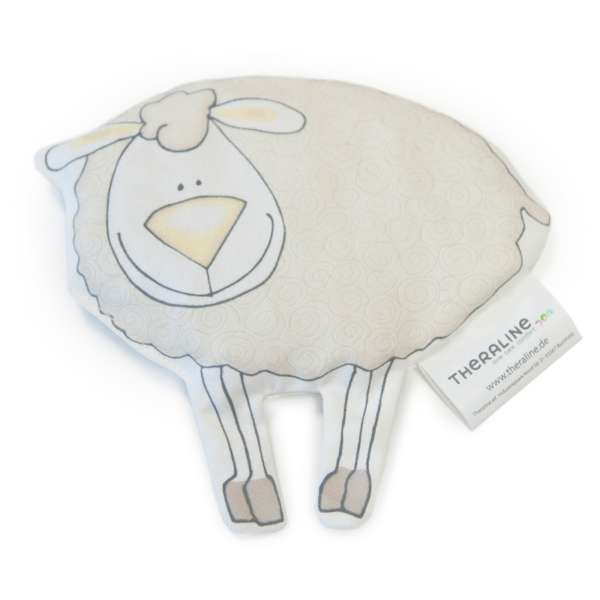 Theraline Kirschkernkissen Baby Tröste Tier Schaf beige Größe 17x17 cm