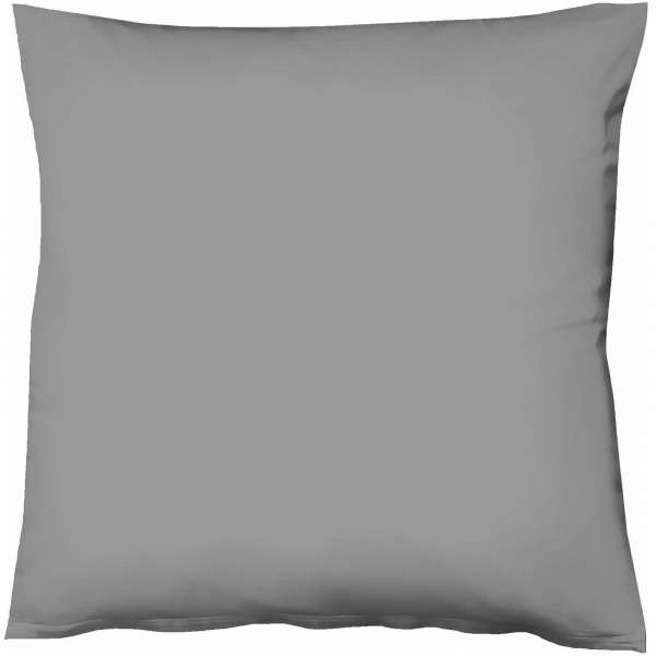 Fleuresse Mako-Satin-Kissenbezug uni colours steingrau 9039