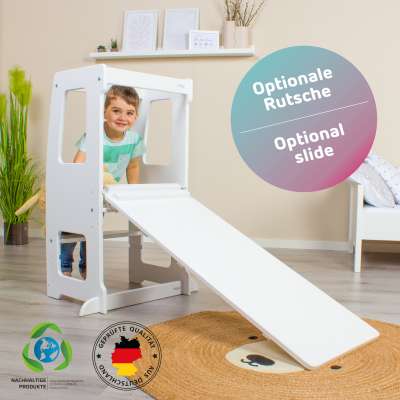 Vorschau: babybay Lernturm Littlefoot, schiefergrau lackiert Vorschau: babybay Lernturm Littlefoot, schiefergrau lackiert