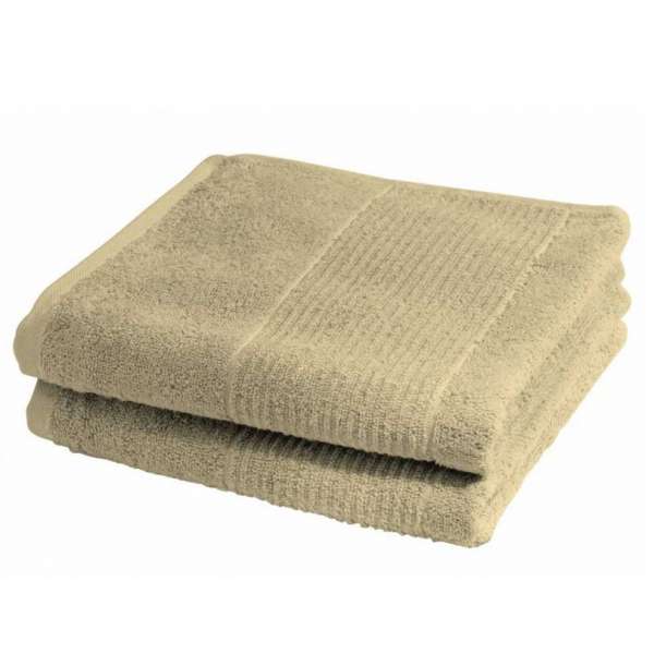 Fleuresse Frottier Duschtuch 2-er Set Größe 70x140 cm, Farbe 37 sahara