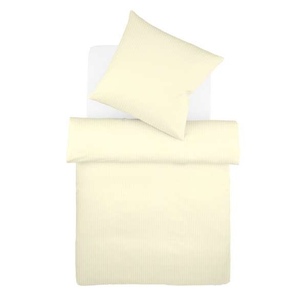 Fleuresse Interlock-Jersey-Bettwäsche Jil mit Nadelzugdesign creme 2610