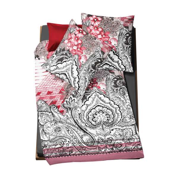 Fleuresse Mako-Satin-Bettwäsche Modern Classic Größe 135x200 cm